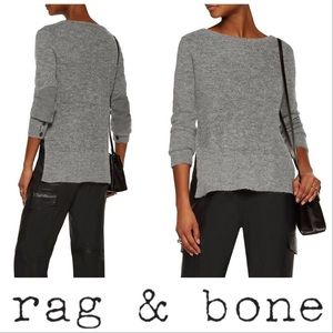 Rag & Bone | Bea Alpaca Suede Elbow Patch Sweater